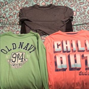 Boys long sleeved old navy shirts